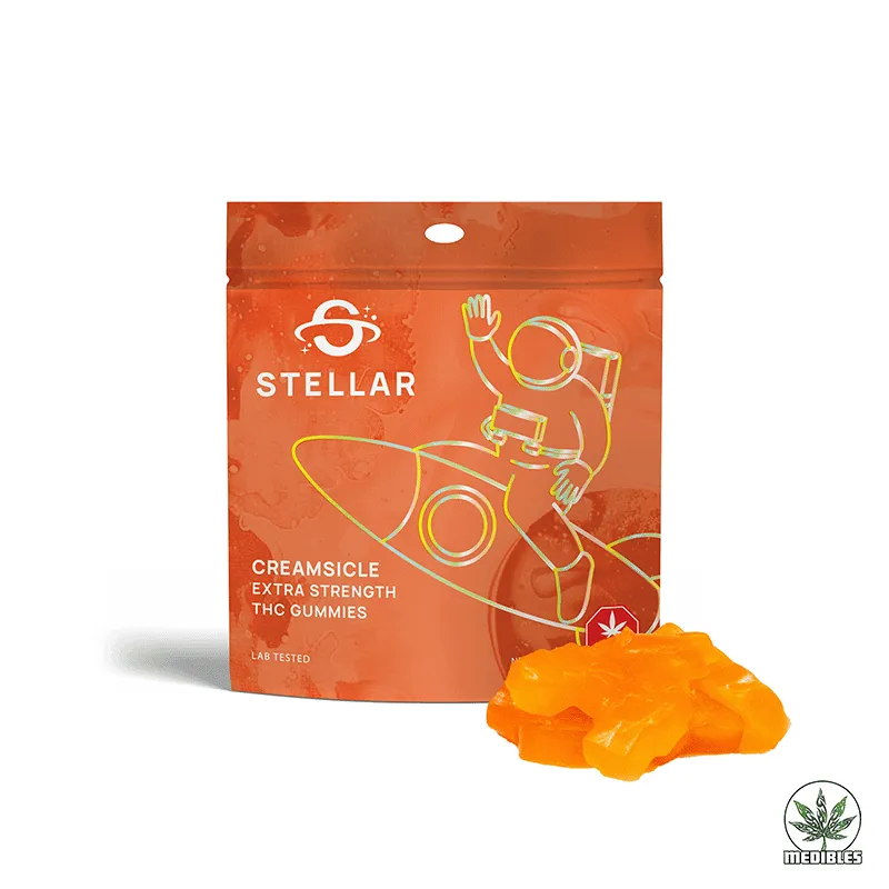 STELLAR THC CREAMSICLE GUMMIES - Mohawk Medibles