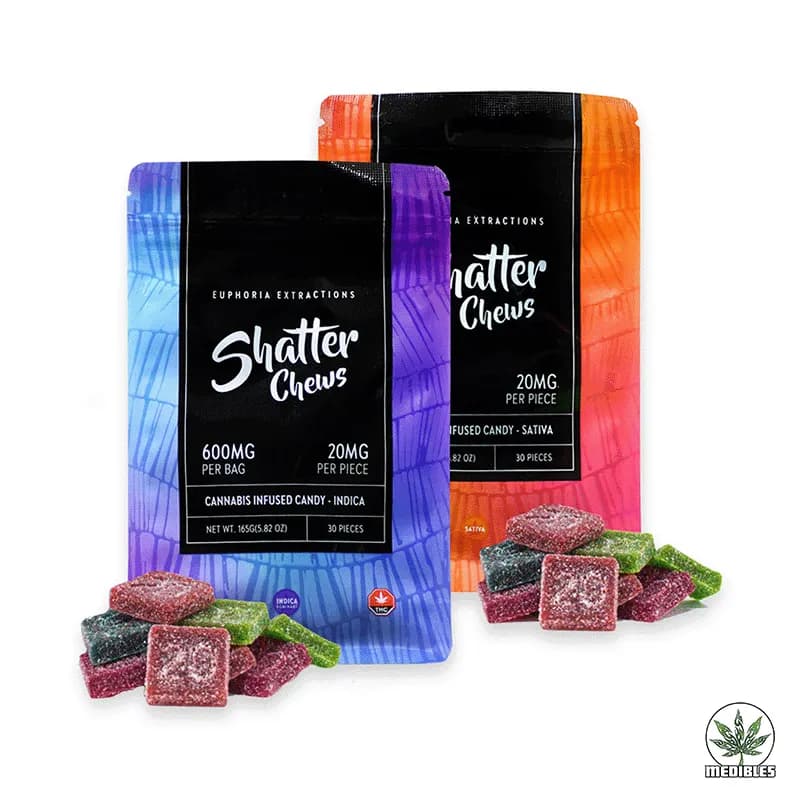Euphoria Extractions Shatter Chews — premium edibles at Mohawk Medibles Canada