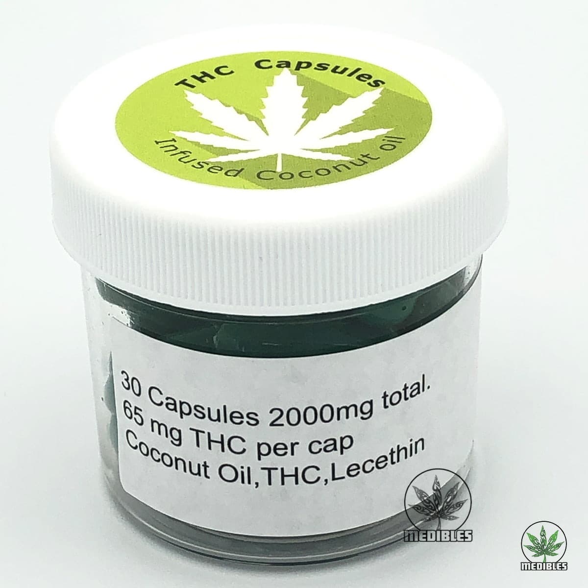 THC Capsules 2000mg high-potency cannabis capsules for discreet oral dosing available at Mohawk Medibles Canada