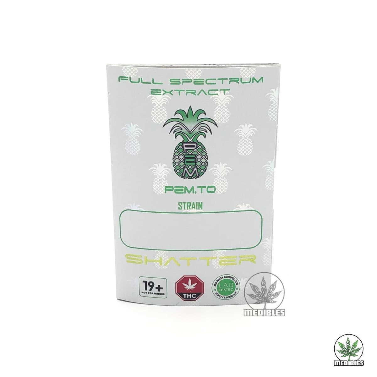 Pineapple Express Meds (PEM) Full Spectrum Shatter - Mohawk Medibles