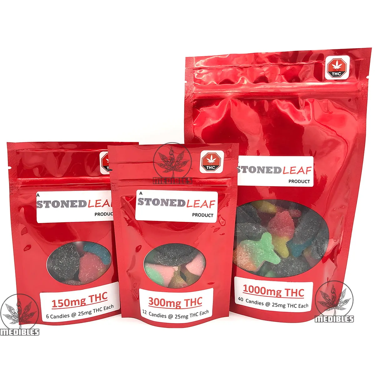 Stoned Leaf THC Gummies — premium edibles at Mohawk Medibles Canada