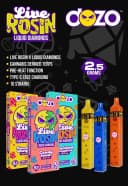 DOZO Live Rosin Liquid Diamond Disposable Vape view 2