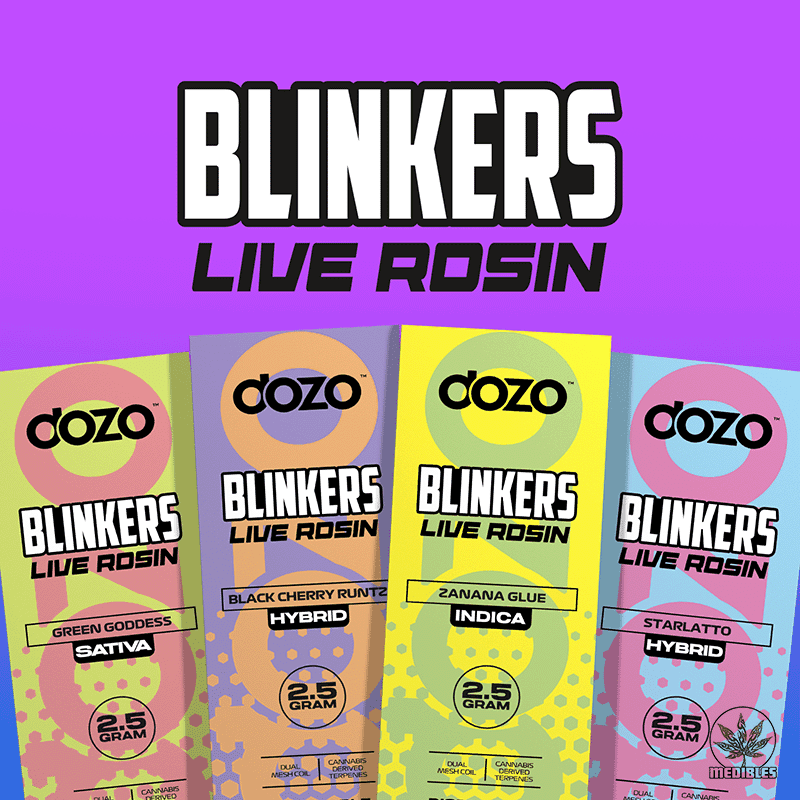 Dozo – Blinkers Live Rosin Vape 2.5g — premium disposables at Mohawk Medibles Canada