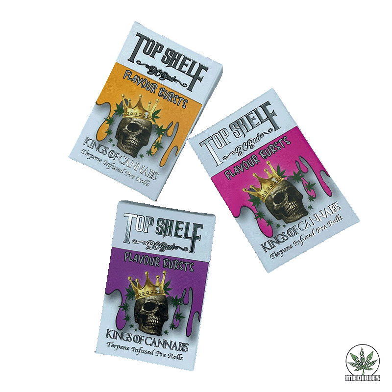 Top Shelf – Flavour Burst Pre-Rolled Joints 2.5g — premium flower at Mohawk Medibles Canada