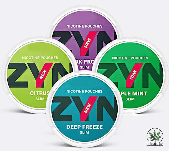 Euro Zyn Slim Nicotine Pouches — premium brands at Mohawk Medibles Canada