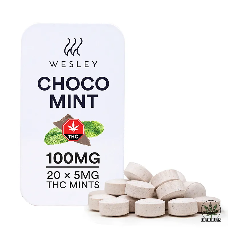 Wesley – THC Choco-Mint Mints | Mohawk Medibles — premium edibles at Mohawk Medibles Canada