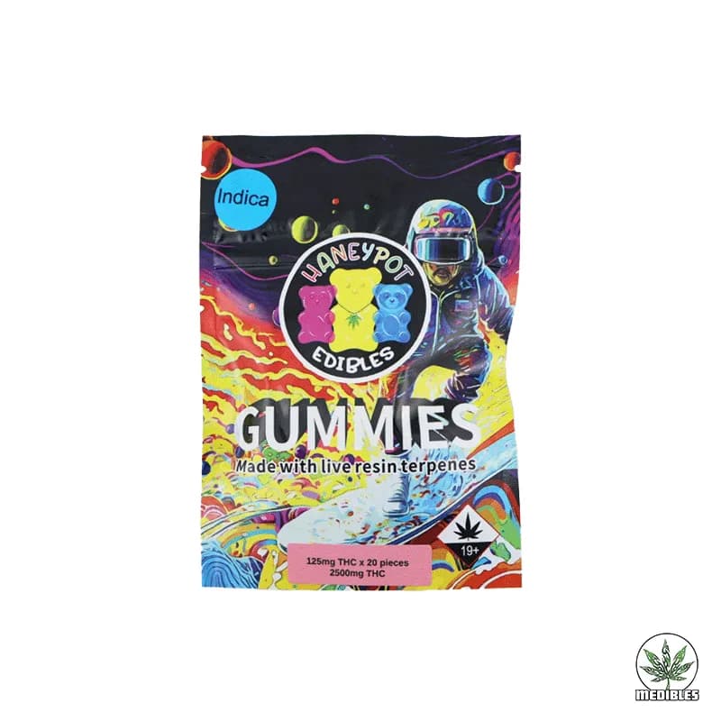 Haneypot Edibles Live Resin Terpene Gummies 2500mg — premium edibles at Mohawk Medibles Canada