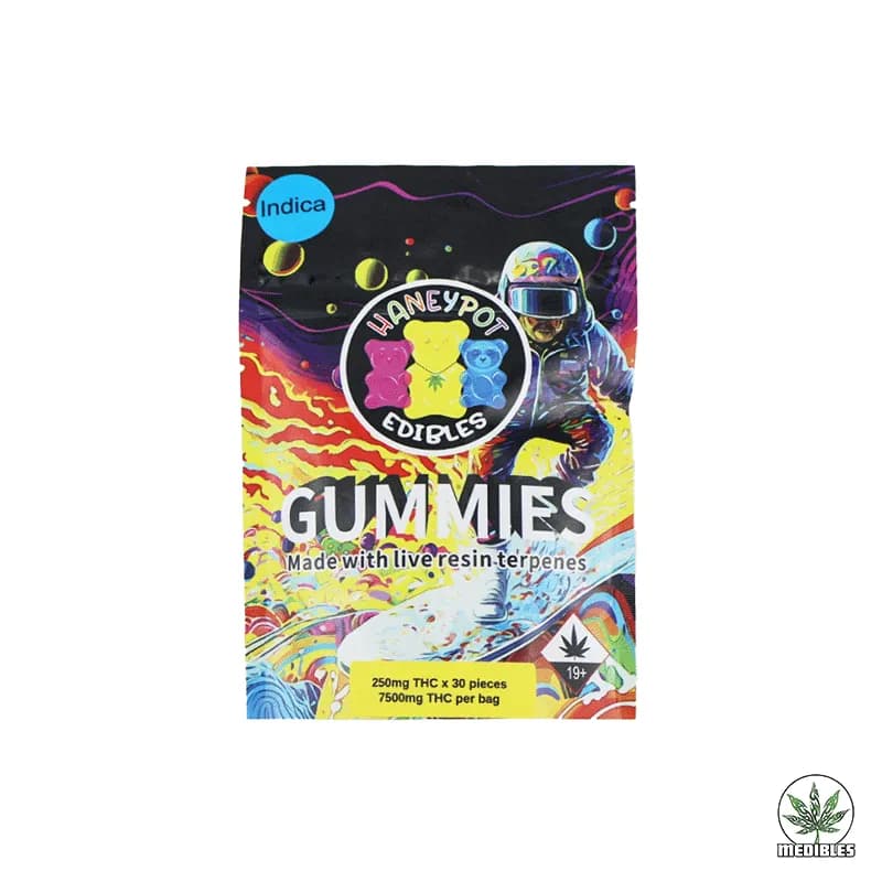 Haneypot Edibles Live Resin Terpene Gummies 7500mg — premium edibles at Mohawk Medibles Canada