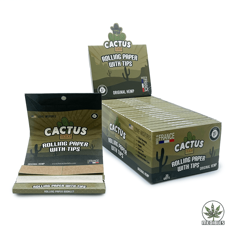Cactus Labs. – 1 1/4 size Rolling Papers with Tips — premium brands at Mohawk Medibles Canada