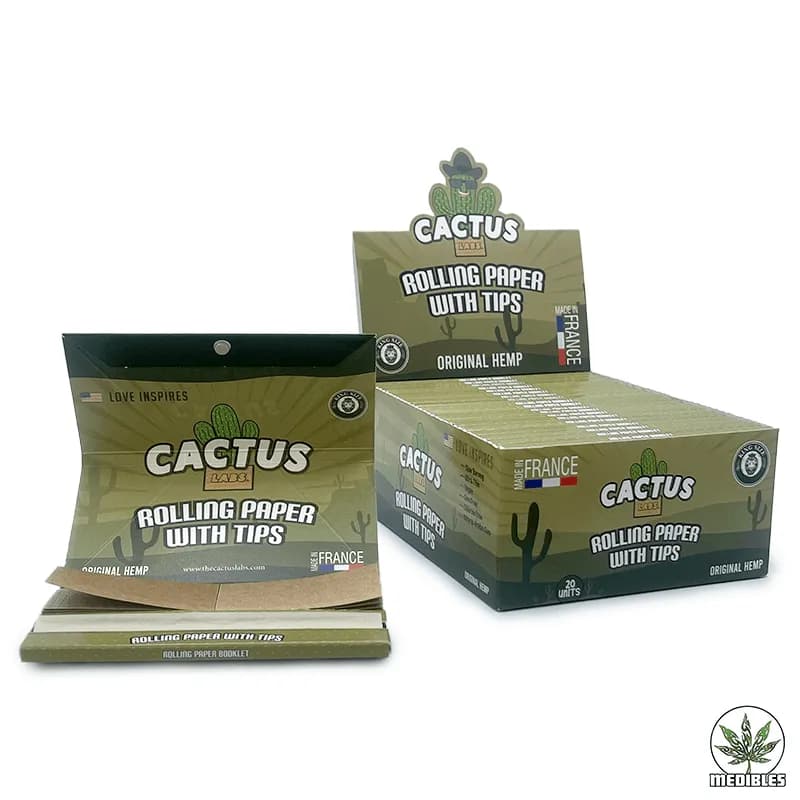Cactus Labs. – King Size Rolling Papers with Tips — premium brands at Mohawk Medibles Canada