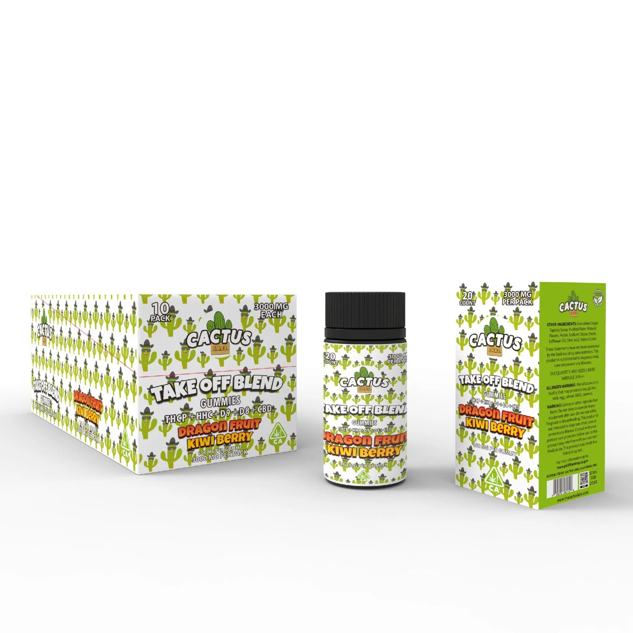 Cactus Labs Take Off Blend THC Gummies — premium edibles at Mohawk Medibles Canada