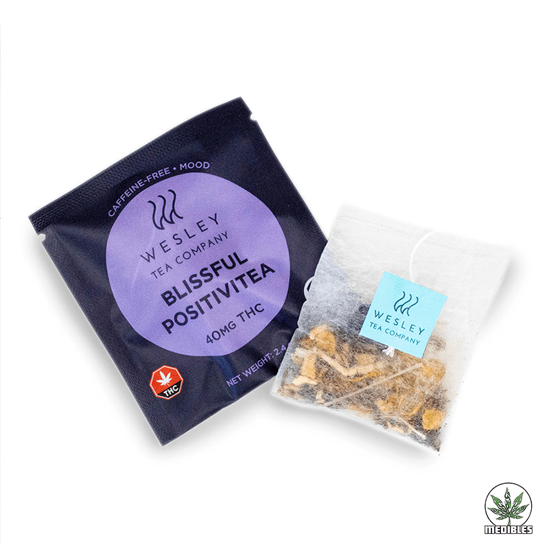 Wesley Tea Company THC Tea 40mg — premium edibles at Mohawk Medibles Canada