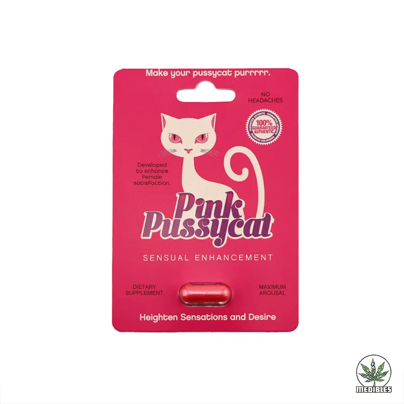 Pink Pussycat Sensual Enhancement Pill — premium sexual enhancement at Mohawk Medibles Canada